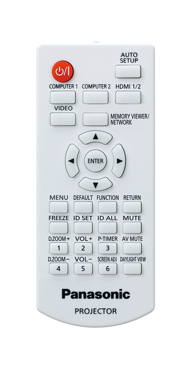 PANASONIC PT-TX440 remote control